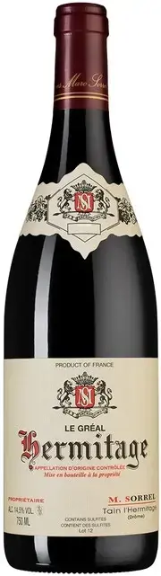 Вино Marc Sorrel Le Greal Hermitage AOC, 2021, 0.75 л