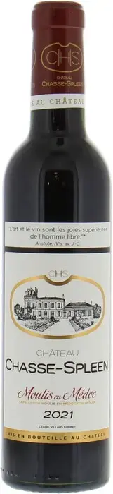 Вино Chateau Chasse-Spleen Moulis en Medoc AOC Cru Bourgeois, 2021, 0.375 л