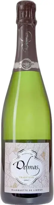 Игристое вино Delmas Tradition Brut Blanquette de Limoux AOC, 2021, 0.75 л