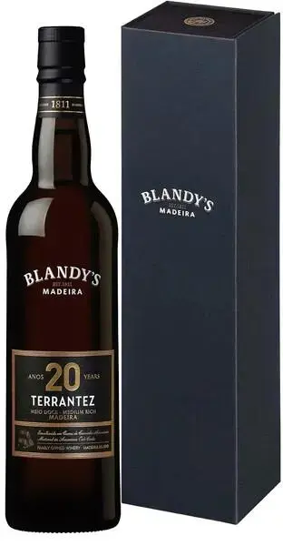 Вино Blandy's Terrantez Medium Rich 20 Years Old, gift box, 0.5 л
