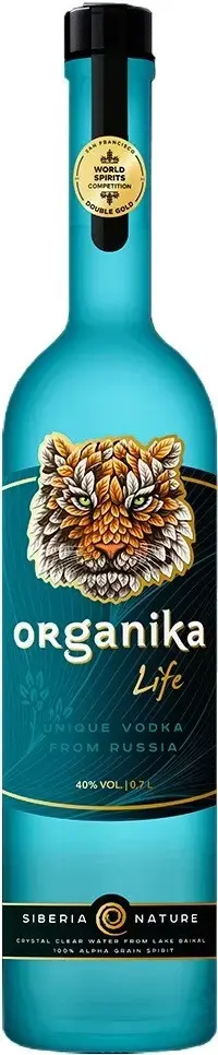 Водка Organika Life, turquoise bottle, 0.5 л