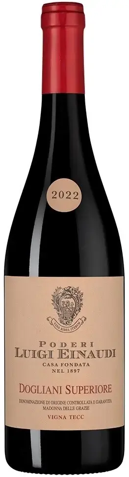 Вино Poderi Luigi Einaudi Dogliani Superiore Vigna Tecc DOCG, 2022, 0.75 л