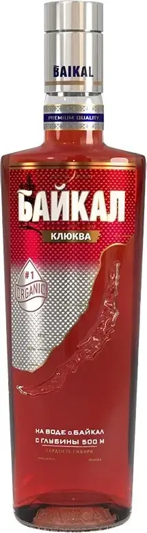 Водка Байкал Клюква Настойка Полусладкая, 0.5 л