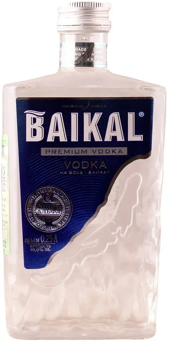 Водка Байкал на Спирте Альфа, 0.25 л