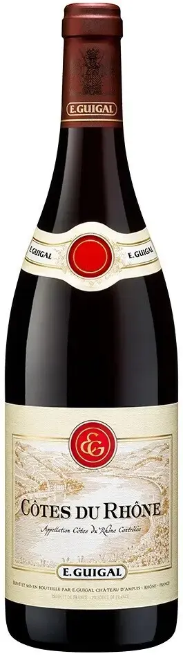 Вино E. Guigal Cotes du Rhone AOC Rouge, 2021, 0.75 л