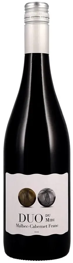 Вино DUO du Midi Malbec Cabernet Franc Pays d'Oc IGP, 2023, 0.75 л
