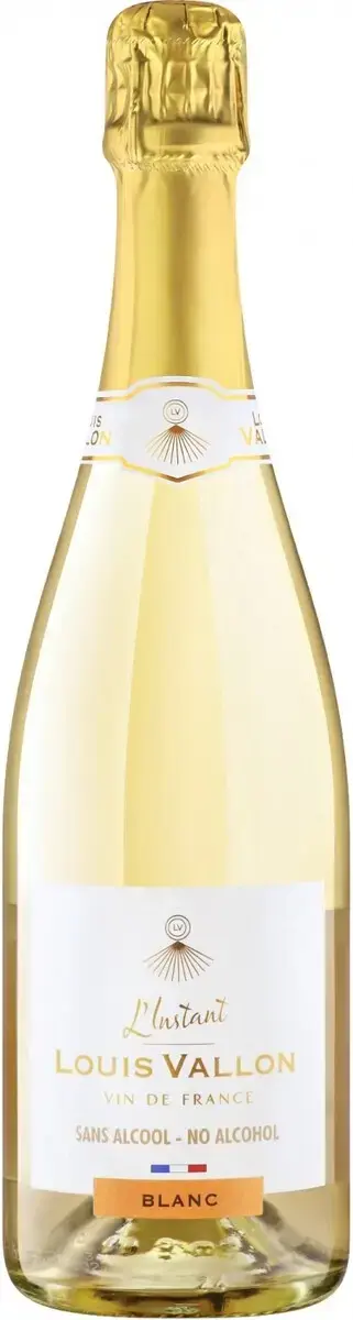 Игристое вино Louis Vallon L'Instant Blanc Sans Alcool, 0.75 л