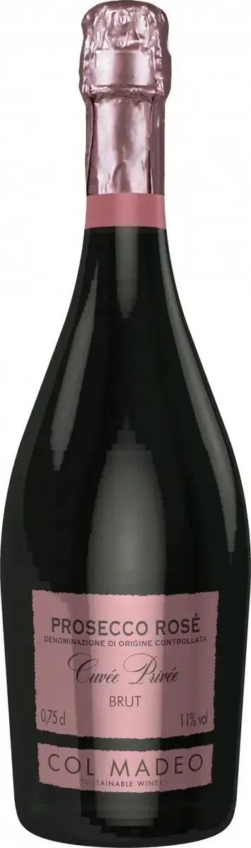 Игристое вино Col Madeo Cuvee Privee Prosecco DOC Rose Brut, 2023, 0.75 л