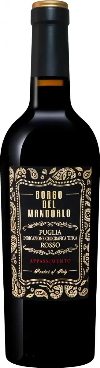 Вино Borgo del Mandorlo Appassimento Rosso Puglia IGT, 2023, 0.75 л