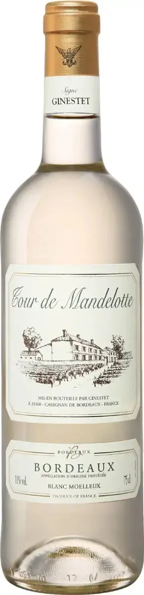 Вино Tour de Mandelotte Bordeaux AOP Blanc Moelleux, 2023, 0.75 л