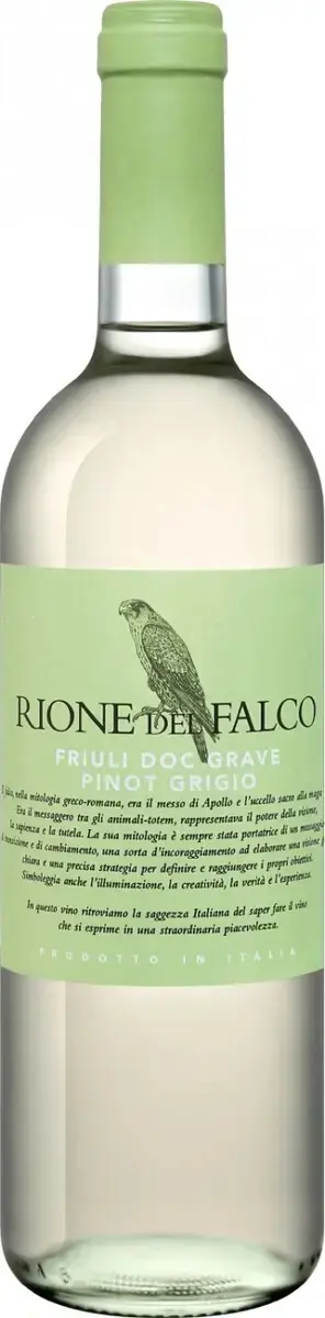 Вино Rione del Falco Pinot Grigio Friuli Grave DOC, 2023, 0.75 л