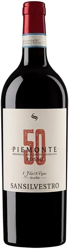 Вино San Silvestro Rosso 50 Vigne Vecchie Piemonte DOC, 2020, 0.75 л