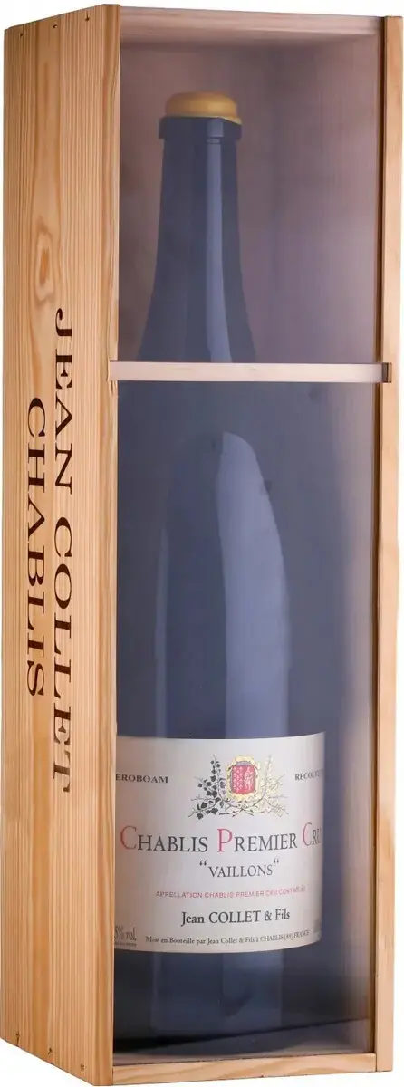 Вино Domaine Jean Collet et Fils Chablis 1er Cru Vaillons, wooden box, 2018,  3 л