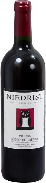 Вино Niedrist Muhlweg Merlot Sudtiroler DOC, 2019, 0.75 л