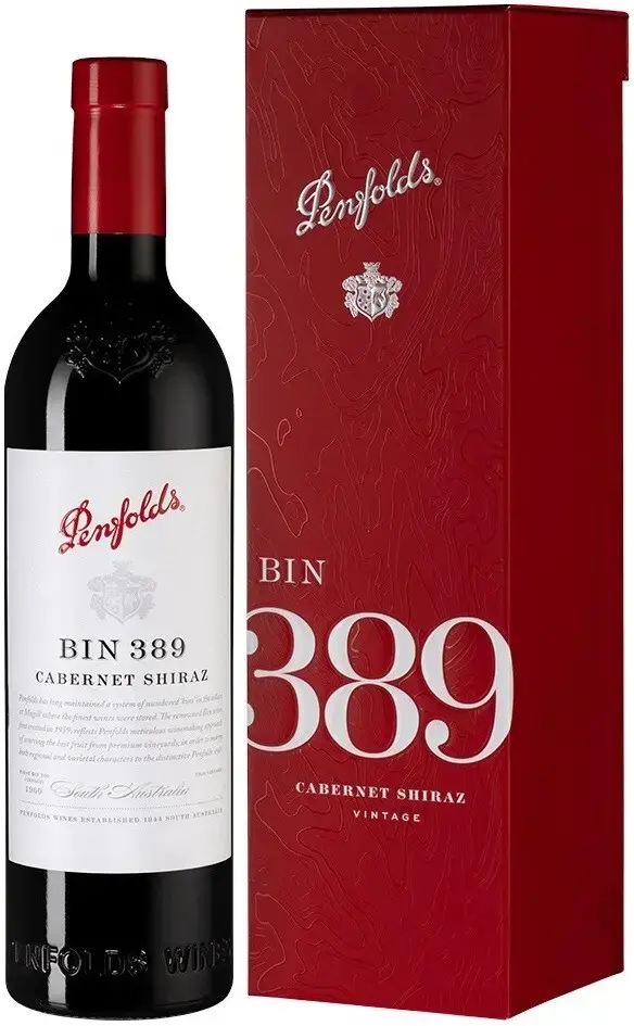 Вино Penfolds Bin 389 Cabernet Shiraz, gift box, 2021, 0.75 л