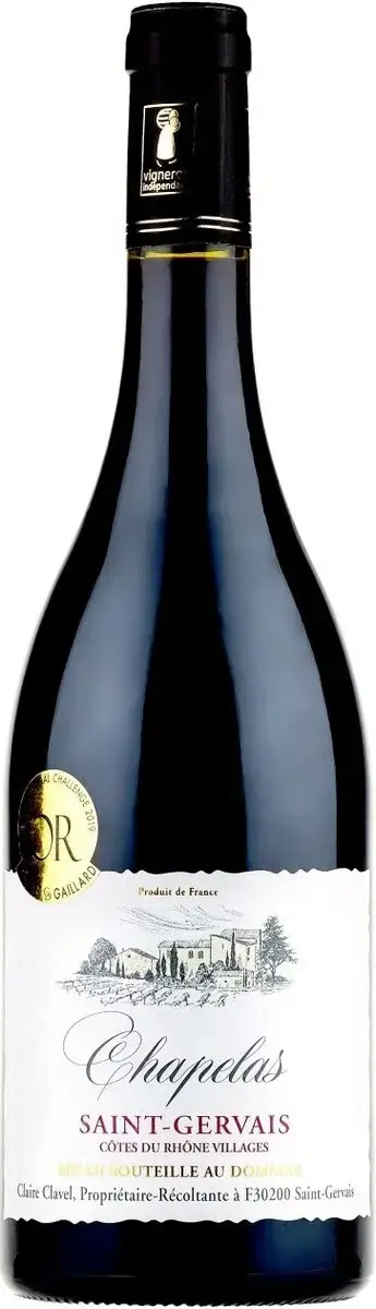 Вино Chapelas Saint-Gervais Cotes du Rhone Villages AOP, 2021, 0.75 л
