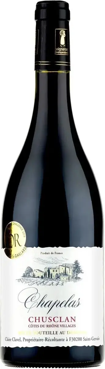 Вино Chapelas Chusclan Cotes du Rhone Villages AOP, 2021, 0.75 л