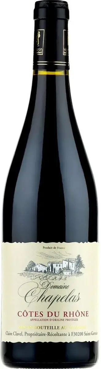 Вино Domaine Chapelas Cotes du Rhone AOP Rouge, 2022, 0.75 л