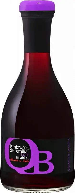 Игристое вино Quanto Basta Lambrusco dell'Emilia Rosso IGT, 0.2 л