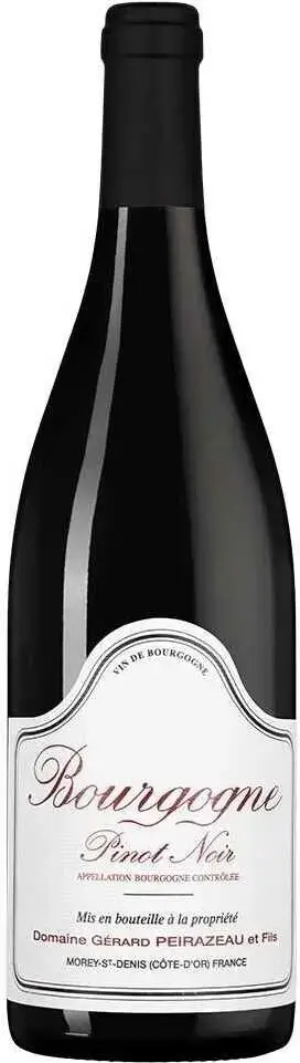 Вино Domaine Gerard Peirazeau Bourgogne Pinot Noir AOC, 2022, 0.75 л
