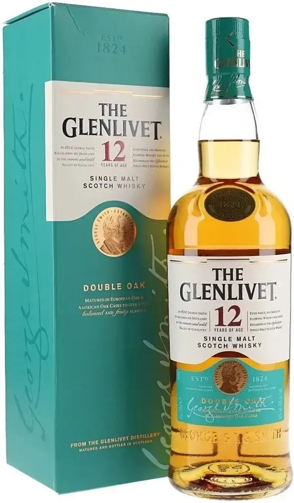 Виски The Glenlivet 12 Years Double Oak, gift box, 0.75 л
