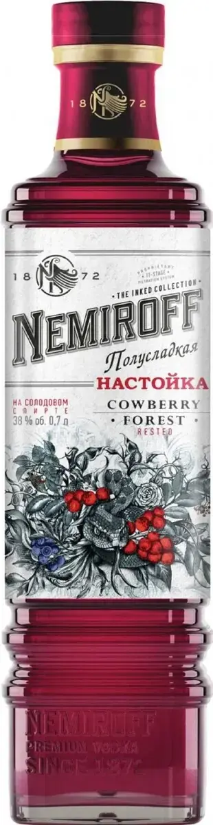 Ликер OPVZ Nemiroff Cowberry Forest Rested, 0.7 л