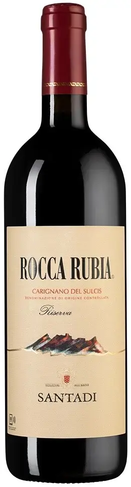 Santadi Rocca Rubia Riserva Carignano del Sulcis DOC, 2021, 0.75 л