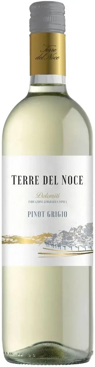Вино Mezzacorona, Terre del Noce Pinot Grigio, Dolomiti IGT, 0.75 л