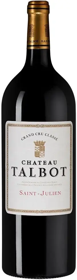 Вино Chateau Talbot St Julien AOC 4-me Grand Cru Classe, 2015, 3 л