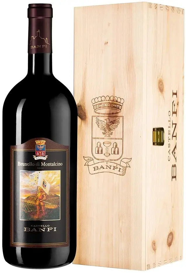 Вино Banfi Brunello di Montalcino DOCG wooden box, 2019, 0.75 л