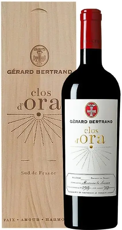 Gerard Bertrand Clos d'Ora Minervois-La Liviniere AOP, wooden box, 2020, 0.75 л