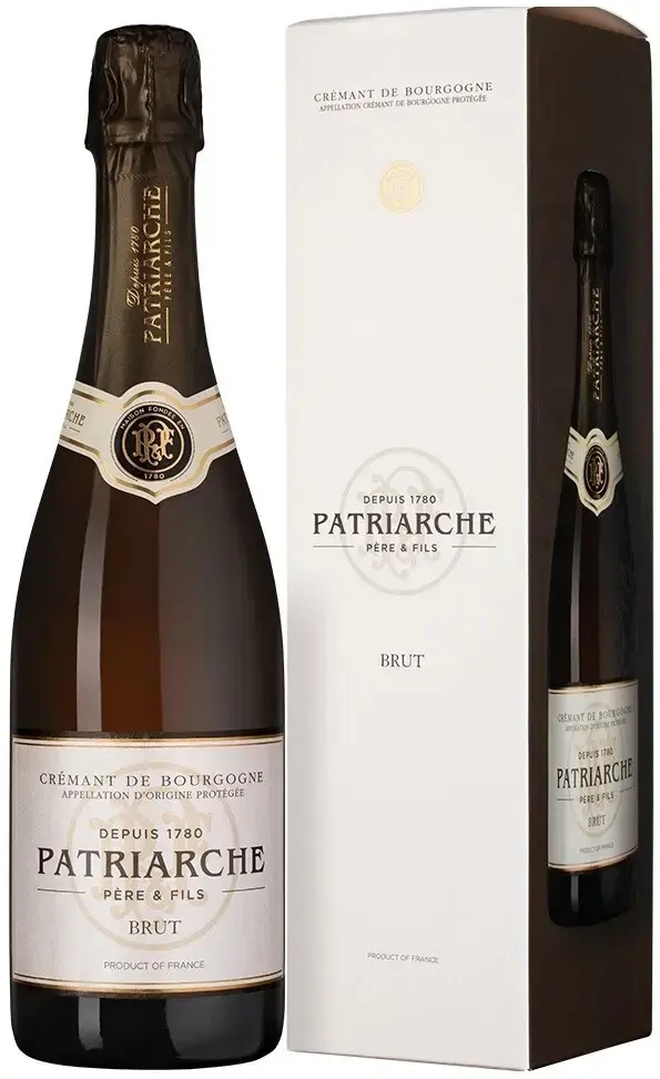 Игристое вино Patriarche Brut Cremant de Bourgogne AOC, gift box, 0.75 л