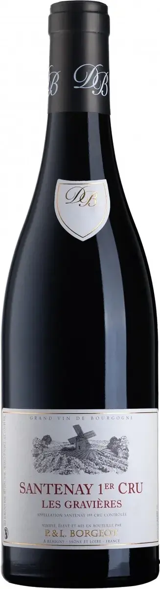 Вино P. & L. Borgeot Santenay 1er Cru Les Gravieres AOC, 2022, 0.75 л