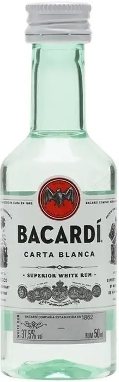 Ром Bacardi Carta Blanca 0.05 л ПЭТ