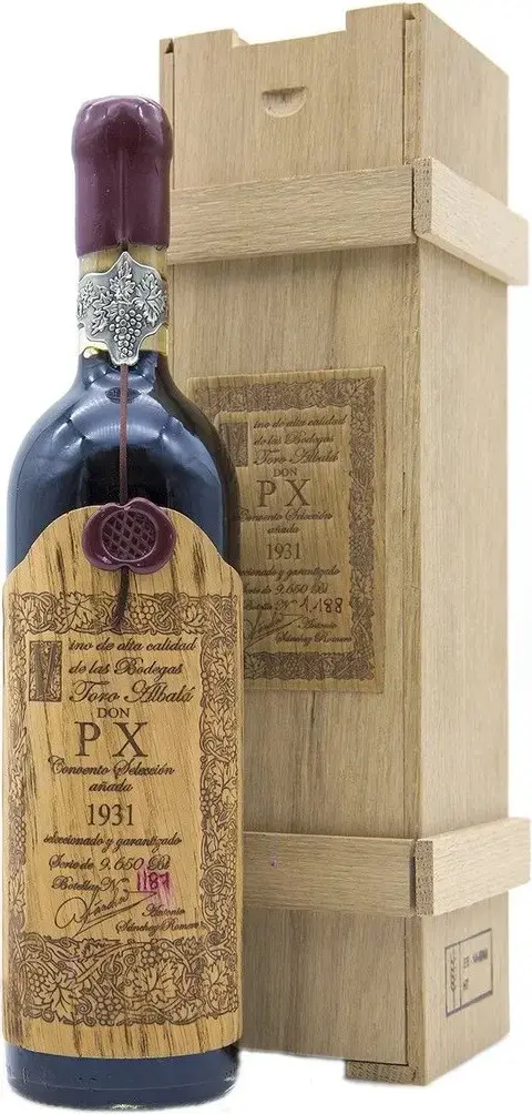 Херес Toro Albala, "Don PX" Convento Seleccion, Montilla-Moriles DOP, 1931, wooden box 0.75 л