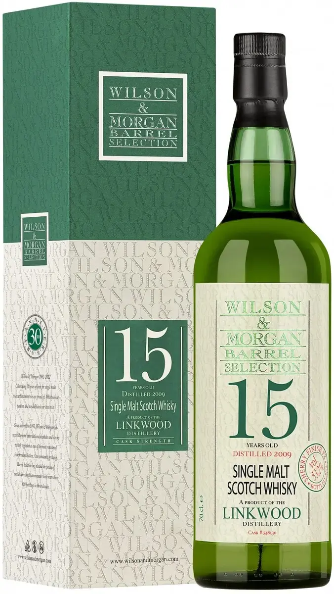 Виски Wilson Morgan, Barrel Selection Linkwood Sherry Finish PX 15 Years Old, 2009, gift box, 0.7 л