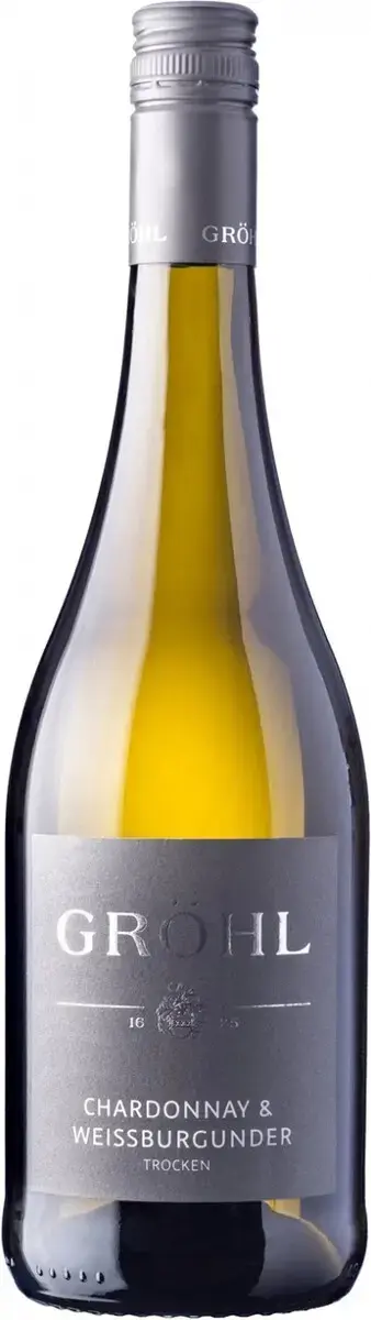 Вино Grohl Chardonnay & Weissburgunder Trocken, 2023, 0.75 л