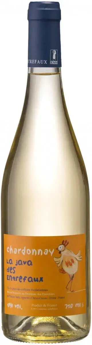 Вино Domaine des Entrefaux La Java des Entrefaux Chardonnay Collines Rhodaniennes IGP, 2023, 0.75 л