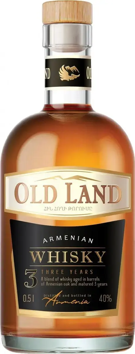 Виски Old Land Whisky 3 Years Old, 0.5 л