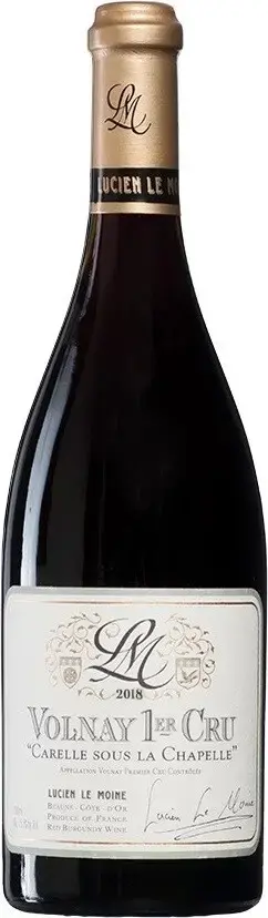 Вино Lucien Le Moine Volnay 1er Cru Carelle Sous La Chapelle AOC, 2022, 0.75 л