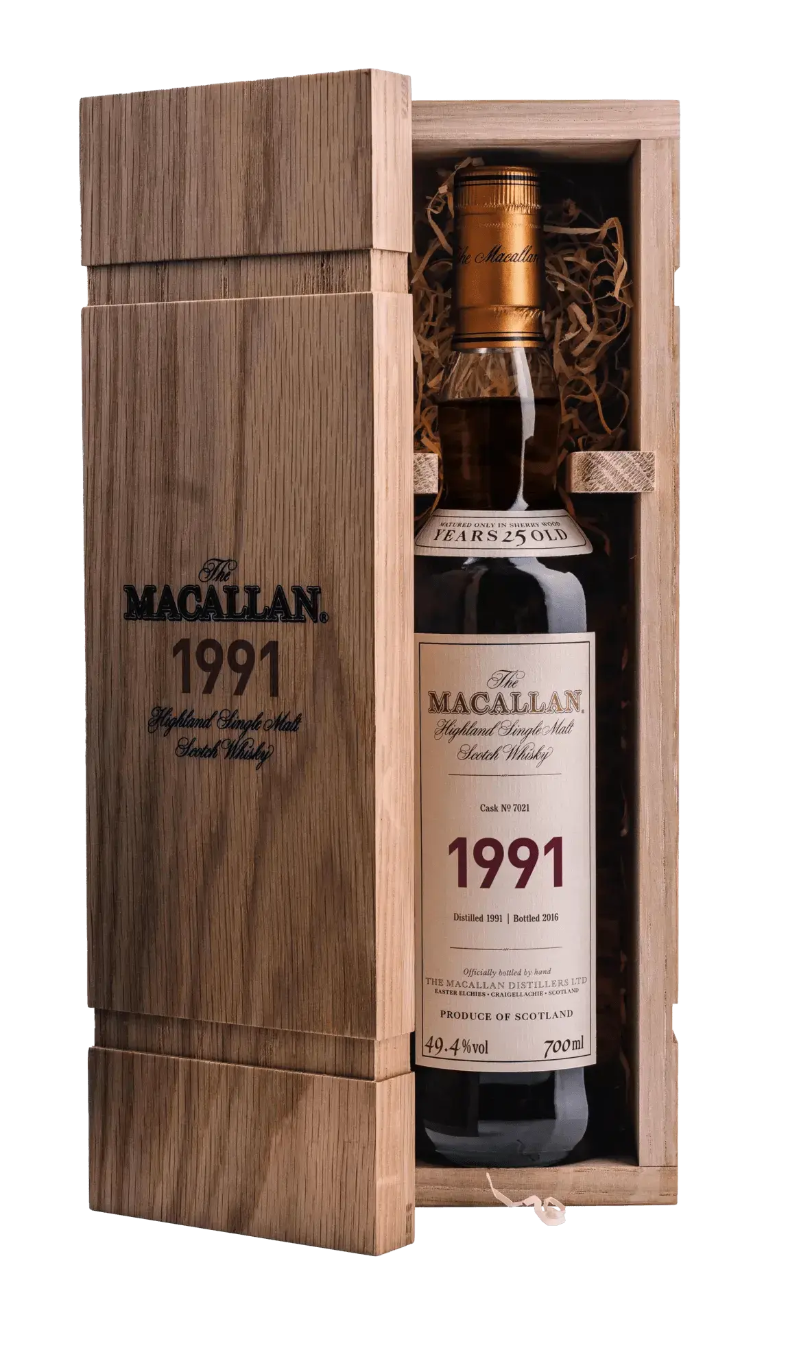 Виски The Macallan Fine & Rare 1991, wooden box, 0.7 л