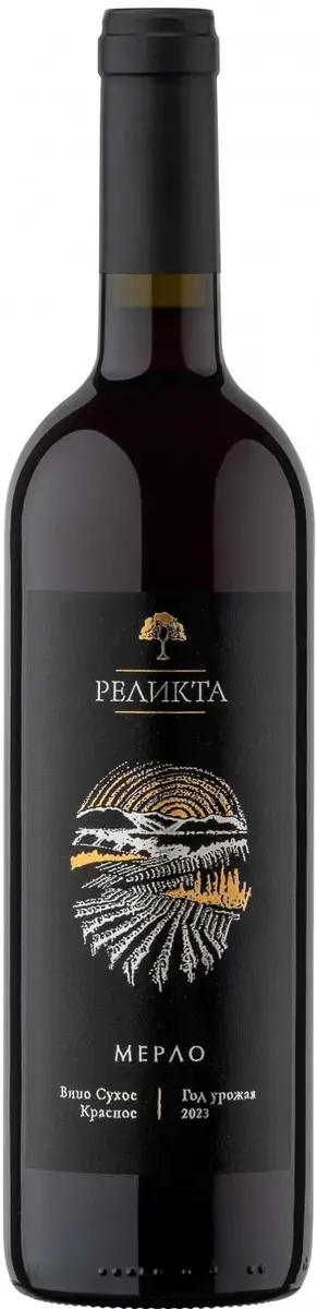 Вино Реликта Мерло, 2023, 0.75 л