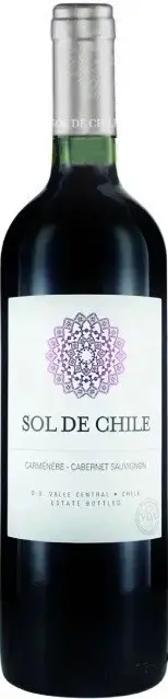 Вино Sol de Chile Carmenere-Cabernet Sauvignon Valle Central DO, 2024, 0.75 л