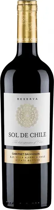 Вино Sol de Chile Cabernet Sauvignon Reserva, 2021, 0.75 л