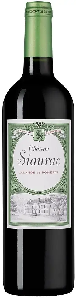 Вино Chateau Siaurac Lalande de Pomerol AOC, 2020, 0.75 л