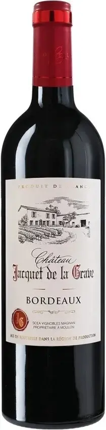 Вино Chateau Jacquet de la Grave Bordeaux AOP, 2022, 0.75 л