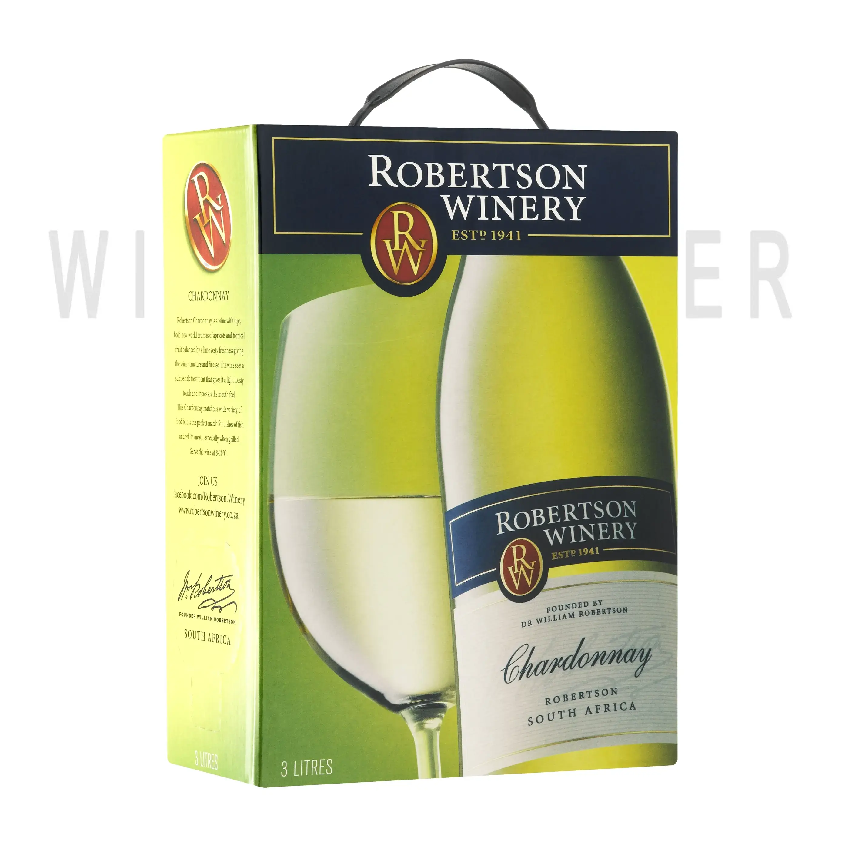 Вино Robertson Winery Chardonnay, gift box, 2016, 3 л