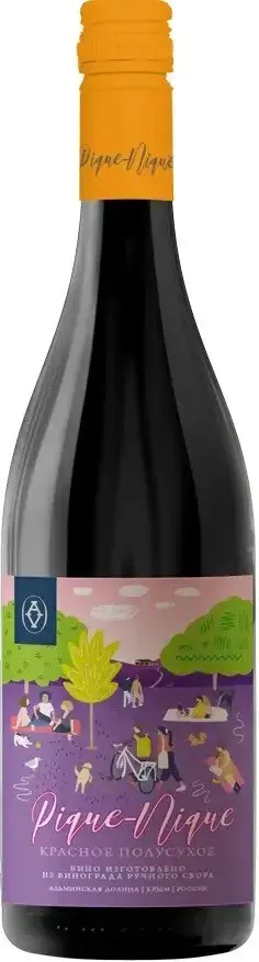 Вино Alma Valley, Pique-Nique Red Semi-Dry, 2023 0.75 л