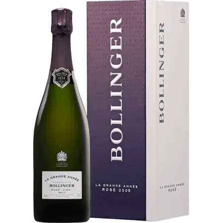 Шампанское Bollinger Grande Annee Rose Brut gift box 2005 0.75 л