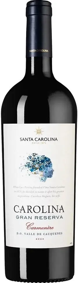 Вино Santa Carolina Gran Reserva Carmenere Valle del Rapel DO, 2022, 0.75 л